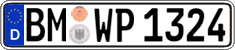 German license plate, Regular plates