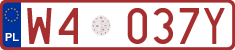 License plates of Poland, Provisional and testing
