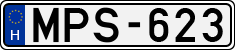 license plates of Hungary, Cars (1990)