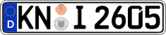 German license plate, Regular plates