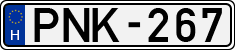 license plates of Hungary, Cars (1990)