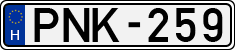 license plates of Hungary, Cars (1990)