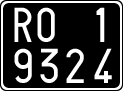License plate of Italy, Cars (1927 year series)