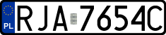 License plates of Poland, Regular car plates