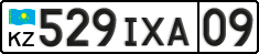 License plate Kazakhstan, Private owners (2012)