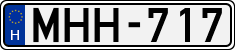license plates of Hungary, Cars (1990)