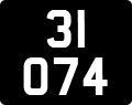 License plate of Guernsey, Regular plates
