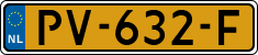 License plate of the Netherlands, Cars