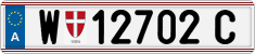 License plate of Austria, Regular plates