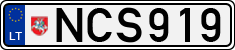 License plate of Lithuania, Cars