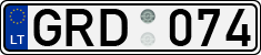 License plate of Lithuania, Cars