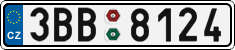 License plate of the Czech Republic, Cars (2001)