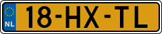 License plate of the Netherlands, Cars