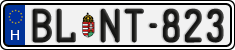 license plates of Hungary, Regular plates (2022)