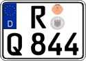 German license plate, Regular plates