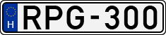 license plates of Hungary, Cars (1990)