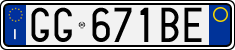 License plate of Italy, Cars (1994 year series)