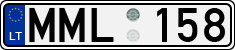 License plate of Lithuania, Cars