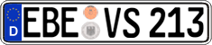 German license plate, Regular plates
