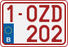 License plate of Belgium, Regular plates (2010)