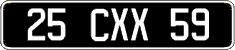 French license plate, FNI