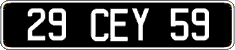 French license plate, FNI