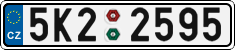 License plate of the Czech Republic, Cars (2001)