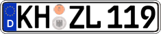 German license plate, Regular plates