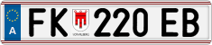License plate of Austria, Regular plates