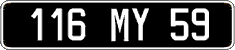 French license plate, FNI