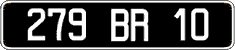French license plate, FNI