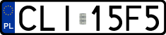 License plates of Poland, Regular car plates