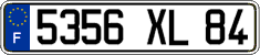 French license plate, FNI