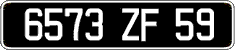 French license plate, FNI