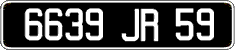 French license plate, FNI