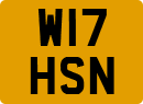 License plate of the United Kingdom, 1983 year system