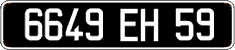 French license plate, FNI