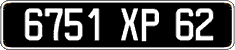 French license plate, FNI