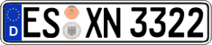 German license plate, Regular plates