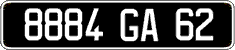 French license plate, FNI