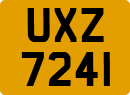 License plate of the United Kingdom, Northern Ireland (1966)
