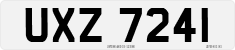 License plate of the United Kingdom, Northern Ireland (1966)