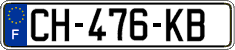 French license plate, SIV (ordinary)