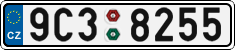 License plate of the Czech Republic, Cars (2001)