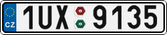 License plate of the Czech Republic, Cars (2001)