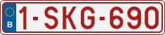 License plate of Belgium, Regular plates (2010)