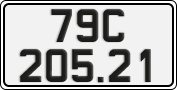 License plate of Vietnam, Cars