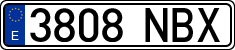 License plates of Spain, Ordinary (2000)