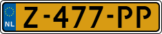 License plate of the Netherlands, Cars