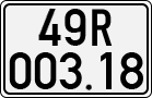 License plate of Vietnam, Cars